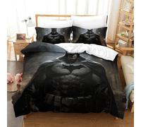 Stampa 3D Batman Set Di Biancheria Da Letto Con 3 Pezzi Copripiumino E Federa Coordinata Per Ragazzi E Ragazze,coppie,camera Da Letto,decorazione King（220x240cm）
