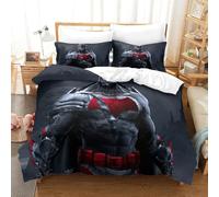 Stampa 3D Batman Set Di Biancheria Da Letto Con 3 Pezzi Copripiumino Morbida Microfibra Per Ragazzi E Ragazze,coppie,camera Da Letto,decorazione Super King（260x220cm）