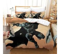 Stampa 3D Batman Set Di Biancheria Da Letto Con 3 Pezzi Set Copripiumino Morbida Microfibra Per Ragazzi E Ragazze,coppie,camera Da Letto,decorazione Super King（260x220cm）