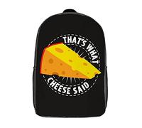 Stampa 3D Borsa Da Viaggio That'S What Cheese Said - Saying Cheese Lover Borse Da Scuola Unisex Zaino Per La Scuola Per Adulti, Idea Regalo, Escursionismo, 42X32X14Cm