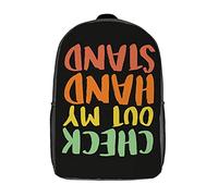 Stampa 3D Borse Da Scuola Check Out My Handstand Gymnastics Backpack L'Uso Quotidiano Zaino Scuola Per Idea Regalo, Scuola, Adulti, 42X32X14Cm