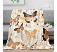 stampa 3D Butterfly pattern coperta termica microfibra biancheria da letto non perde pelo coperta da letto calda per regali per notti fredde Nature inspired design 40x50inch(100x130cm)