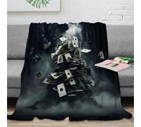 stampa 3D card pile chaos coperta microfibra biancheria da letto lavabile in lavatrice plaid termico anti-pilling non perde pelo per uso domestico quotidiano scuro fantasy arte 60x80inch(150x200cm)