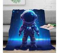 stampa 3D Carino astronaut standing coperta da letto biancheria da letto calda e soffice coperta per tutte le stagioni traspirante per ogni periodo dell'anno sci-fi cartoon 60x80inch(150x200cm)