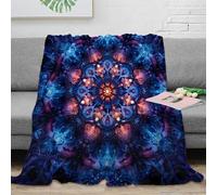 stampa 3D Cosmic mandala coperta da pisolino microfibra biancheria da letto morbida coperta da ufficio anti-pilling per neo laureati in lavoro digital fantasy arte 80×90inch(200x230cm)