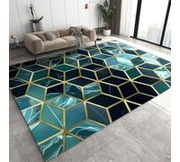 Stampa 3D Del Tappeto Per La Cameretta Dei Geometria Astratta Della Trama Del Marmo 80 X 160 Cm - Moquette Antiscivolo Per Porte Interne - Morbido Al Tatto - Fibra Di Poliestere /545469420356