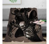 stampa 3D Demon creature coperta microfibra biancheria da letto morbida e calda plaid traspirante anti-pilling per uso domestico Dark fantasy arte 40x50inch(100x130cm)
