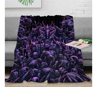 stampa 3D Demon Lord coperta da camera da letto microfibra biancheria da letto lavabile coperta da letto per regali per la camera da letto nuova Dark Fantasy arte 60x80inch(150x200cm)
