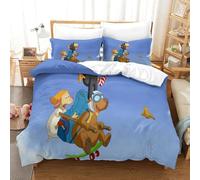 Stampa 3D Der Kleine Rabe Socke Set Di Biancheria Da Letto Con 3 Pezzi Copripiumino Morbida Microfibra Per Ragazzi E Ragazze,coppie,camera Da Letto,decorazione Super King(260x220cm)