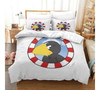 Stampa 3D Der Kleine Rabe Socke Set Di Biancheria Da Letto Con 3 Pezzi Set Copripiumino Con Chiusura A Cerniera Per Ragazzi E Ragazze,coppie,camera Da Letto,decorazione Single(140x200cm)