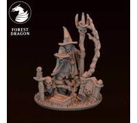 Stampa 3D Figurina Gioco Di Guerra Morti Viventi - Necromante Cappello A Punta