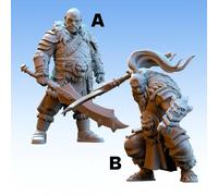 Stampa 3D Figurina Gioco Di Strategia Astarii - Mercenario Ogre Di Cathay