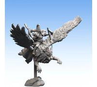 Stampa 3D Figurina Wargame Alti Elfi - Eroe Su Leone Alato