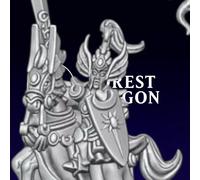 Stampa 3D Figurina Wargame Alti Elfi - Eroi A Cavallo