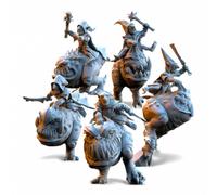 Stampa 3D Figurina Wargame L'orda Nera - Cavaliere Goblin Kavehorror
