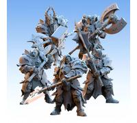 Stampa 3D Figurina Wargame Realms Of Mayhem - Guerrieri Del Caos Eletti