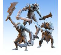 Stampa 3D Figurina Wargame Realms Of Mayhem - Trolls Del Caos