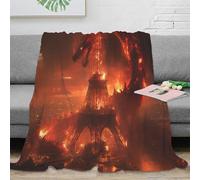 stampa 3D fire-drago-sky coperta da camera da letto microfibra biancheria da letto lavabile coperta da letto per regali per la camera da letto nuova fantasy-arte 80×90inch(200x230cm)