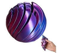 Stampa 3D - Giocattolo antistress a forma di pallina di melma, palline liquide, sfera antistress sensoriale, cursore sferico for l'ansia(Purple*1)