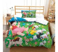 Stampa 3D Heidi Biancheria Da Letto 2 Pezzi Set Copripiumino Morbida Microfibra Per Ragazzi E Ragazze,coppie,camera Da Letto,decorazione Single(135x200cm)
