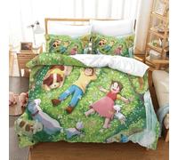 Stampa 3D Heidi Set Di Biancheria Da Letto 3 Pezzi Set Copripiumino Con Cerniera E Federe Per Ragazzi E Ragazze,coppie,camera Da Letto,decorazione Double(200x200cm)