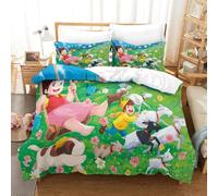 Stampa 3D Heidi Set Di Biancheria Da Letto Con 3 Pezzi Set Copripiumino Con Chiusura A Cerniera Per Ragazzi E Ragazze,coppie,camera Da Letto,decorazione King(220x240cm)