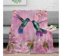 stampa 3D Hummingbirds in plaid da letto microfibra biancheria da letto lavabile in lavatrice coperta da letto morbida e calda anti-pilling per letto Nature fantasy arte 70×80inch(180x200cm)
