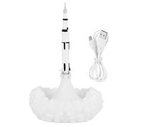 Stampa 3D Lampada Space Shuttle USB Luce notturna a LED per la decorazione della camera dei bambini Luce lunare Materiale PLA ecologico 8 ore di durata della batteria 110/220 V (S 21 cm Tipo I)