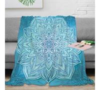 stampa 3D mandala design coperta microfibra biancheria da letto calda e traspirante coperta da camera da letto morbida anti-pilling non perde pelo per camera boho pattern 70×80inch(180x200cm)