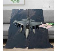 stampa 3D military jet coperta microfibra biancheria da letto anti-pilling e calda plaid da divano morbido non perde pelo per uso domestico generico aerial combat aircraft 40x50inch(100x130cm)