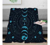 stampa 3D Moon phases coperta da camera da letto microfibra biancheria da letto lavabile coperta da letto per regali per la camera da letto nuova astrology mystical design 80×90inch(200x230cm)