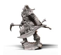 Stampa 3D Resina Figurina Da Esposizione Guerriero Nordico 1 In Kit