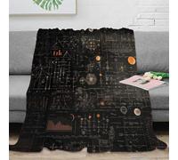 stampa 3D scientific diagrams coperta per tutte le stagioni microfibra biancheria da letto anti-pilling coperta versatile non perde pelo per regali tutto l'anno modern science 60x80inch(150x200cm)