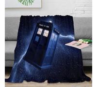 stampa 3D Time travel box coperta per tutte le stagioni microfibra biancheria da letto lavabile coperta versatile morbida per regali per ogni stagione sci fi futuristic design 50x60inch(127x152cm)