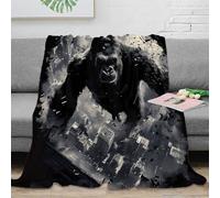 stampa 3D urban chaos coperta da letto microfibra biancheria da letto calda e soffice coperta per tutte le stagioni traspirante per ogni periodo dell'anno monstrous city 70×80inch(180x200cm)