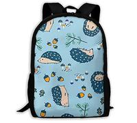 Stampa 3D Zaino Per Le Scuole Happy Hedgehogs Zaino Per La Scuola Outdoor Rucksack Per Idea Regalo, Adulti, Compleanno, 42X32X14Cm
