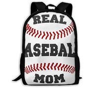 Stampa 3D Zaino Per Le Scuole Real Baseball Mom Zaino Universita Impermeabile Zaino Per La Scuola Per Escursionismo, Adulti, Scuola, 42X32X14Cm