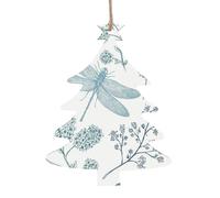 Stampa a forma di albero di Natale con stampa a forma di albero di Natale in legno naturale con finitura brunita artigianale, 4 forme festive e 1/2/4/6 opzioni multipack