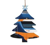 Stampa a forma di albero di Natale intagliato in legno naturale con finitura brunita artigianale, 4 forme festive e 1/2/4/6 opzioni multipack