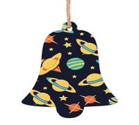 Stampa a forma di campana, collezione natalizia intagliata nel bosco, ornamenti natalizi in legno naturale con finitura brunita artigianale, 4 forme festive e 1/2/4/6 opzioni multipack