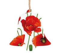 Stampa a forma di campana, in legno naturale, con finitura brunita artigianale, 4 forme festive e 1/2/4/6 opzioni multipack