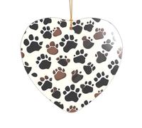 Stampa a forma di zampa di cane, regalo per addio al nubilato, ornamento natalizio Mr & Mrs, un regalo unico per il matrimonio