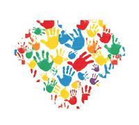 Stampa a mano Art Mattone Puzzle a forma di cuore blocchi di costruzione fai da te Set 3D Puzzle Home Decor 82 pezzi