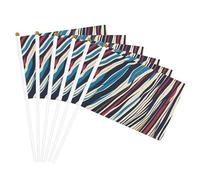 Stampa a righe Facilitazione Bandiera palmare Parata leggera Decorazioni per la casa Eventi Uso versatile