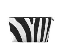 Stampa a strisce zebrate, Borsa da toilette Borsa per trucco Borsa per cosmetici Borsa da toilette da viaggio portatile