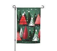 Stampa albero di Natale 30,5 x 45,7 cm portico tutte le stagioni bandiere all'aperto decorazione cortile bandiera patio decorazione cortile