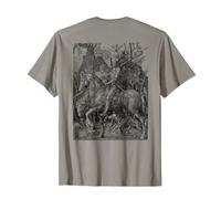 Stampa Albrecht Durer sul Retro Knight, Death And The Devil Maglietta