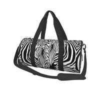 Stampa animale astratta della zebra, Borsone da viaggio di grande capacità Borsa rotonda Borsa da viaggio sportiva Borsa da viaggio Borsa da fitness
