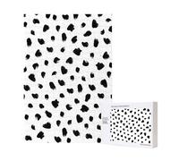 Stampa animale dalmata pittorica,Puzzle in legno da 300 pezzi per adulti e adolescenti