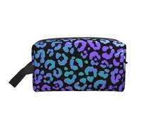Stampa animale esotica leopardo colorato, Borsa per il trucco Borsa per cosmetici Borsa da viaggio portatile da viaggio Borsa per trucco Organizer